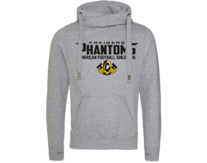 CROSS NECK HOODIE STAHLS – Bild 3